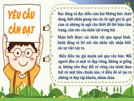Bài giảng Tiếng Việt 4 - Đọc: Những bức chân dung (Hà Thị Lê Na)