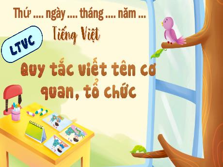 Bài giảng Tiếng Việt 4 - LTVC: Quy tắc viết tên cơ quan, tổ chức (Cao Thị Thủy)