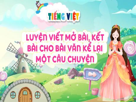 Bài giảng Tiếng Việt 4 - Viết: Luyện viết mở bài, kết bài cho bài văn kể lại một câu chuyện (Hà Thị Lê Na)
