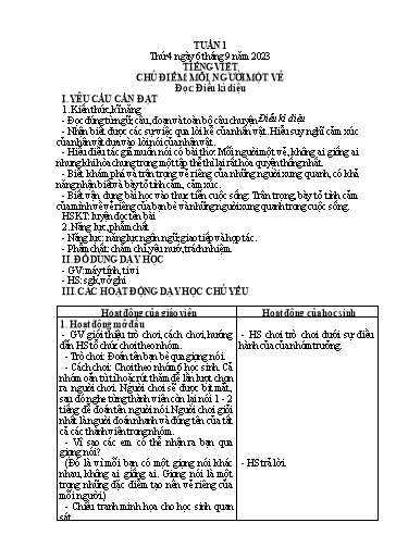 Kế hoạch bài dạy Lớp 4 - Thứ 4+5+6, Tuần 1 Năm học 2023-2024 (Hà Thị Lê Na)