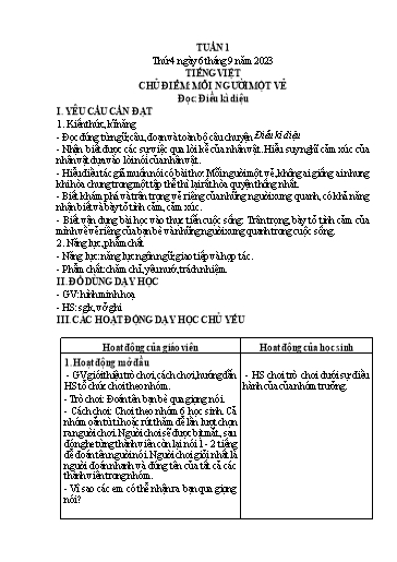 Kế hoạch bài dạy Lớp 4 - Thứ 4+5+6, Tuần 1 Năm học 2023-2024 (Nguyễn Thị Nguyệt)