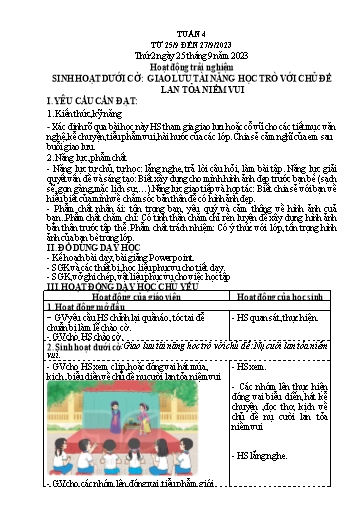 Kế hoạch bài dạy Lớp 4B - Thứ 2 đến Thứ 4, Tuần 4 Năm học 2023-2024 (Cao Thị Thủy)